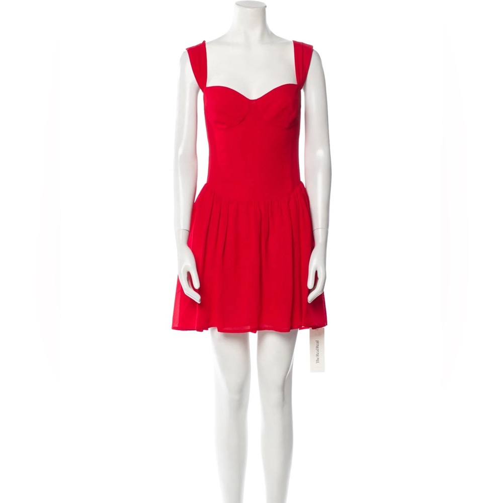 Reformation mini red dress